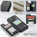 iPhone 15 Pro Max Caseme C22 etui RFID-kortlommebok - svart