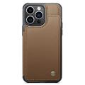 iPhone 15 Pro Max Caseme C22-etui RFID-kortlommebok - brun