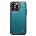iPhone 15 Pro Max Caseme C22-etui RFID-kortlommebok - grønn