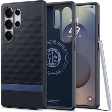 Samsung Galaxy S25 Ultra Spigen Parallax Mag Hybrid-deksel - Marinefiolett