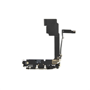 iPhone 15 Pro Max Ladekontakt Flekskabel - Titan naturlig