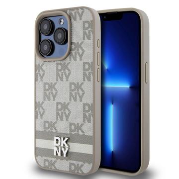 iPhone 15 Pro Max DKNY Rutete Mønster og Stripe Deksel