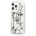 iPhone 15 Pro Max Fashion TPU-deksel - Abstrakt portrett