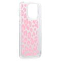 iPhone 15 Pro Max Fashion TPU-deksel - Rosa leopard