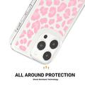iPhone 15 Pro Max Fashion TPU-deksel - Rosa leopard