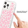 iPhone 15 Pro Max Fashion TPU-deksel - Rosa leopard