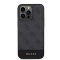 iPhone 15 Pro Max Guess 4G Stripe-etui - kompatibel med MagSafe - svart