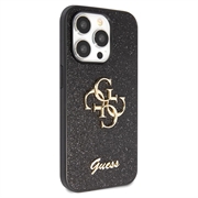 iPhone 15 Pro Max Guess Fixed Glitter 4G Metal Logo Deksel