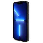 iPhone 15 Pro Max Guess Fixed Glitter 4G Metal Logo Deksel - Svart