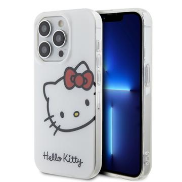 iPhone 15 Pro Max Hello Kitty IML Kitty Hode-deksel - Hvit