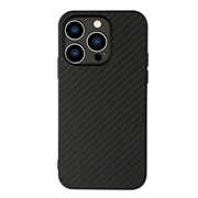 iPhone 15 Pro Max Hybrid-deksel - Carbon Fiber - Svart