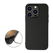 iPhone 15 Pro Max Hybrid-deksel - Carbon Fiber - Svart