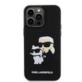 iPhone 15 Pro Max Karl Lagerfeld 3D Rubber Karl & Choupette NFT Case - Black