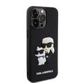 iPhone 15 Pro Max Karl Lagerfeld 3D Rubber Karl & Choupette NFT Case - Black