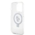 iPhone 15 Pro Max Karl Lagerfeld Ringstand Karl & Choupette Mag Case - White