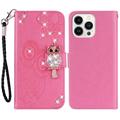 iPhone 15 Pro Max Uggle Rhinestone Lommebok-deksel