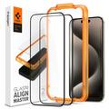 iPhone 15 Pro Max Spigen ALM Glas.tR Skjermbeskytter - 2 Stk.
