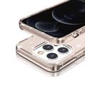 iPhone 15 Pro Max Stylish Glitter Series Hybrid-deksel - Gull