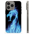 iPhone 15 Pro Max TPU-deksel - Blå Flamme Drage