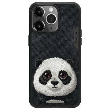 iPhone 15 Pro Nimmy Friends Big Eyed Pet 2.0 Panda-deksel - svart