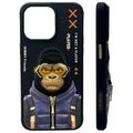 iPhone 15 Pro Nimmy Friends Cool&Cute 2.0 Ape-deksel - svart