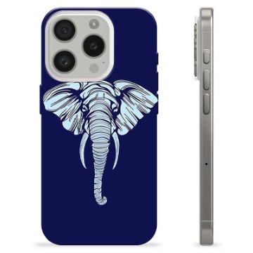iPhone 15 Pro TPU-deksel - Elefant