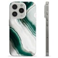 iPhone 15 Pro TPU-deksel - Smaragdmarmor