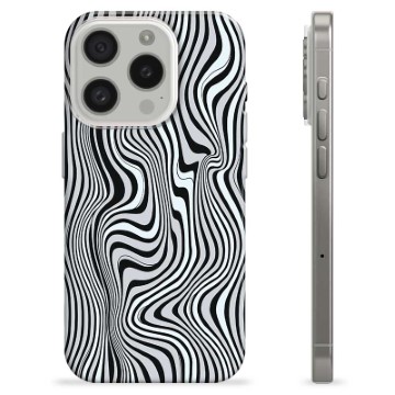 iPhone 15 Pro TPU-deksel - Fascinerende Zebra