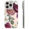 iPhone 15 Pro TPU-deksel - Romantiske Blomster