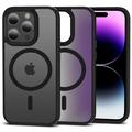 iPhone 15 Pro Tech-Protect Magmat Deksel - MagSafe-kompatibel (Åpen Emballasje - Tilfredsstillende) - Matt Svart