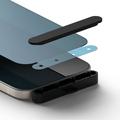 iPhone 15 Ringke TG Privacy skjermbeskytter i herdet glass - svart kant