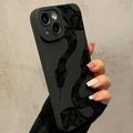 iPhone 15 TPU-deksel med slangemønster - svart