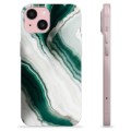 iPhone 15 TPU-deksel - Smaragdmarmor