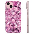 iPhone 15 TPU-deksel - Rosa Krystall
