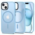 iPhone 15 Tech-Protect Magmat Deksel - MagSafe-kompatibel - Himmelblå / Gjennomskinnelig