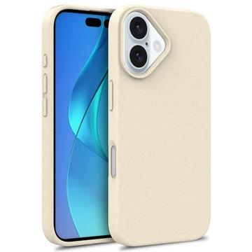 iPhone 16 Biologisk Nedbrytbart Deksel - Beige