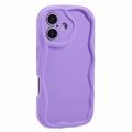 iPhone 16 Candy Color Wavy TPU-deksel - Lilla