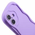 iPhone 16 Candy Color Wavy TPU-deksel - Lilla