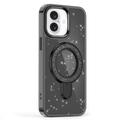iPhone 16 Glitter Hybrid-deksel med kickstand - MagSafe-kompatibel