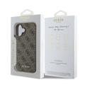 iPhone 16 Guess 4G Charms Collection Hybrid-deksel - Brun