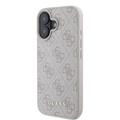 iPhone 16 Guess 4G Metal Gold Logo Hybrid-deksel - Rosa