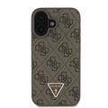 iPhone 16 Guess 4G Strass Triangle Metal Deksel med Crossbody-stropp