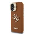 iPhone 16 Guess Grained 4G Logo Stativkameraramme-deksel