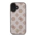 iPhone 16 Guess Peony Script-deksel - MagSafe-kompatibel - Brun