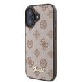 iPhone 16 Guess Peony Script-deksel - MagSafe-kompatibel - Brun