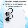 iPhone 16/16 Plus Imak 2-i-1 HD Kamera Linse Beskytter