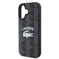 iPhone 16 Lacoste Blend Monogram-deksel - MagSafe-kompatibelt - Svart