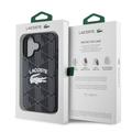 iPhone 16 Lacoste Blend Monogram-deksel - MagSafe-kompatibelt - Svart
