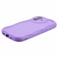 iPhone 16 Plus Candy Color Wavy TPU-deksel - Lilla