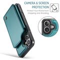 iPhone 16 Plus Caseme C22-etui RFID-kortlommebok - grønn